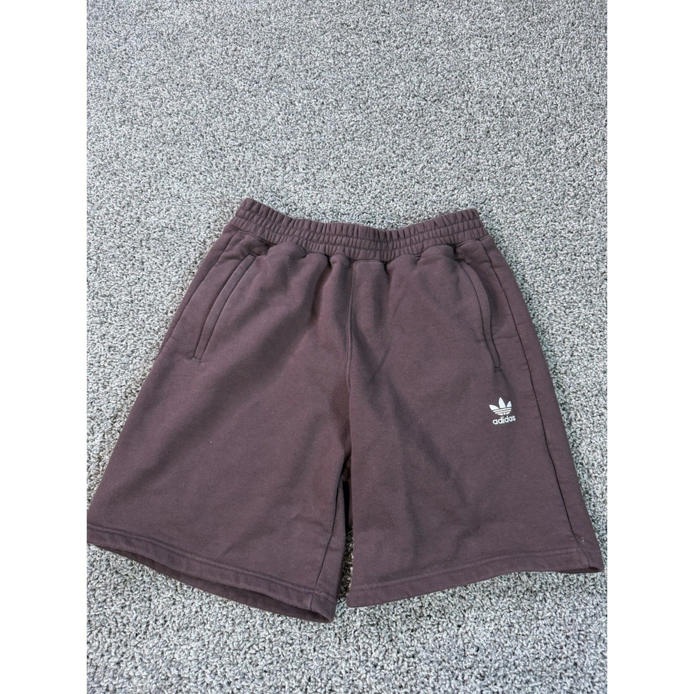 Adidas's Originals Essentials Trefoil Sweat Shorts Men's Size Medium Brown NWOT